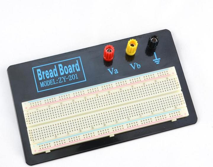 Actual product image OEM Full-size breadboard with connection terminals and plug-in cable C (Breadboard)