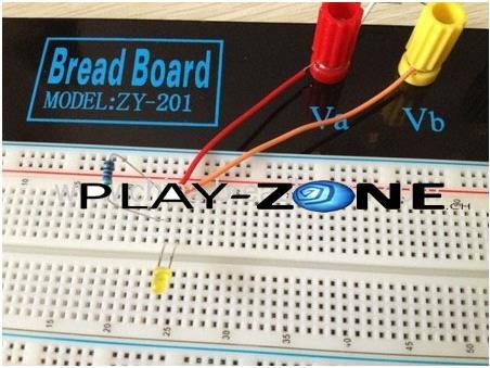 Actual product image OEM Full-size breadboard with connection terminals and plug-in cable C (Breadboard)