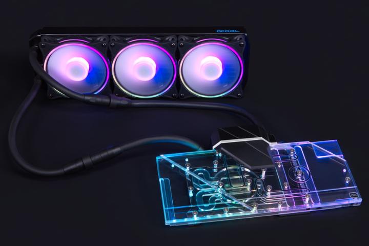 Image du produit Alphacool Eiswolf 2 GPU AIO 360mm Radeon RX 6800/6800XT Gaming Trio X avec plaque arrière