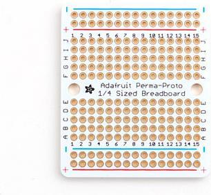 Adafruit Perma-Proto Quarter-sized Breadboard PCB (Breadboard)