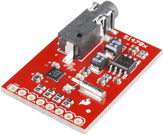 Image du produit SparkFun Carte d'évaluation pour le tuner FM Si4703 (Module radio, Récepteur)