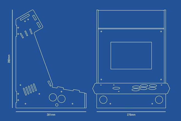 Immagine prodotto Pimoroni Picade con schermo da 8 pollici (Kit di costruzione)