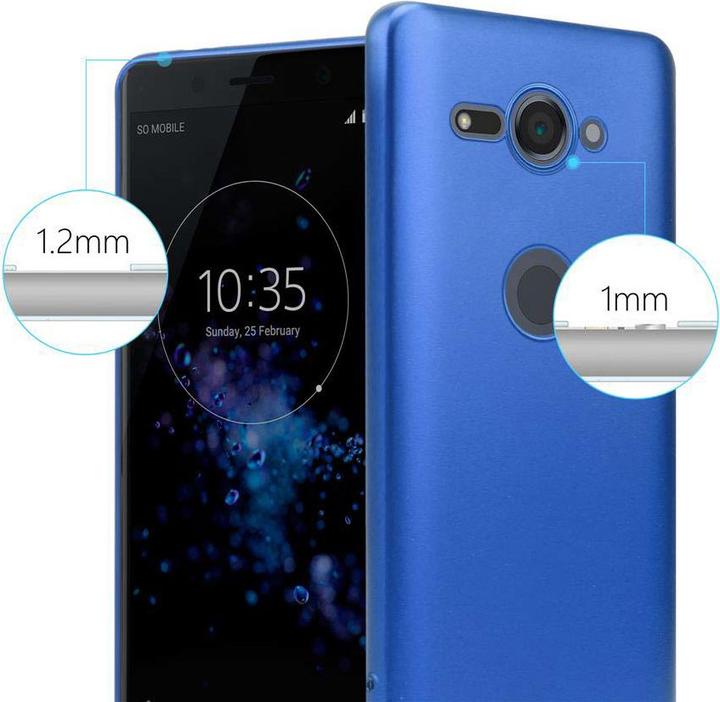 Actual product image Cadorabo Bumper TPU Matt Metallic (Sony Xperia XZ2 Compact)