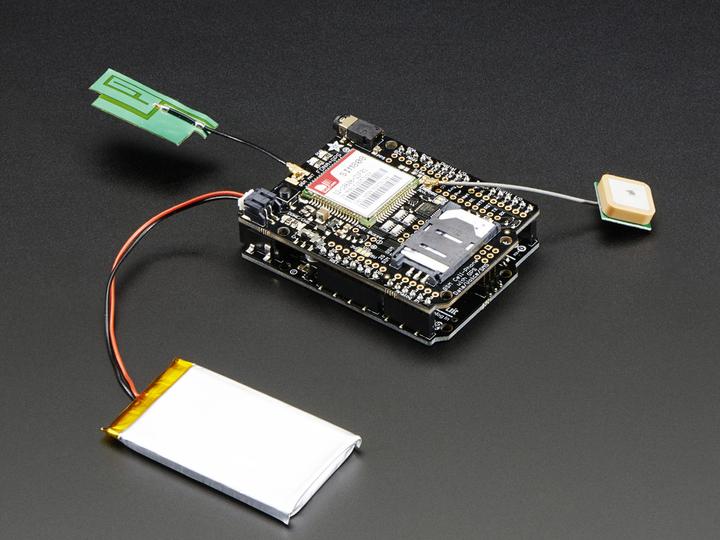 Actual product image Adafruit FONA 808 Shield Mini Cellular GSM GPS for Ardui (Shield)
