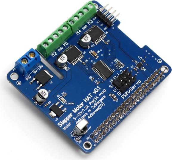 Actual product image OEM Stepper Motor Hat for Raspberry Pi