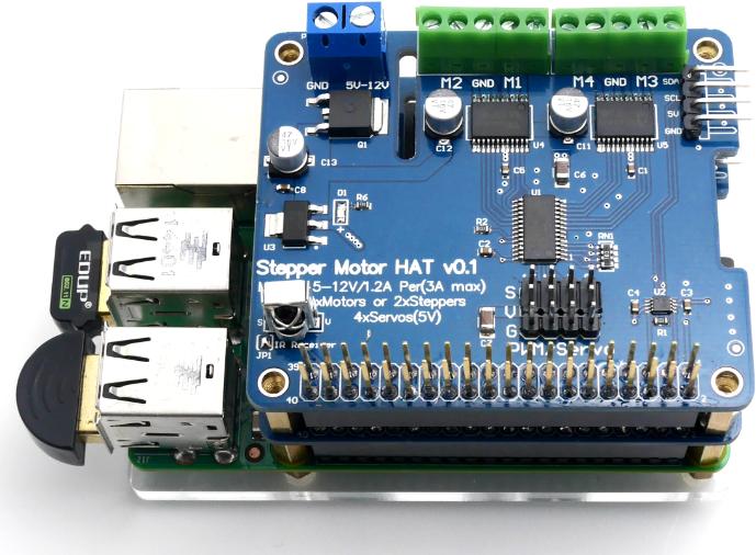 Actual product image OEM Stepper Motor Hat for Raspberry Pi