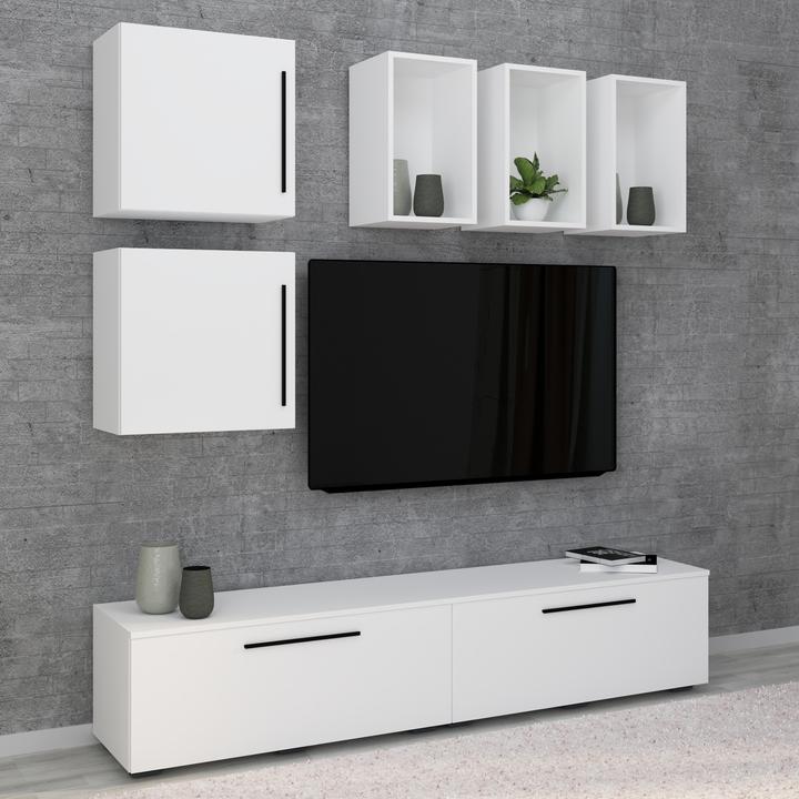 Actual product image VCM TV Lowboard TV Cabinet Wall Unit Living Room Wall Unit Arila L (190 x 40 x 200 cm)