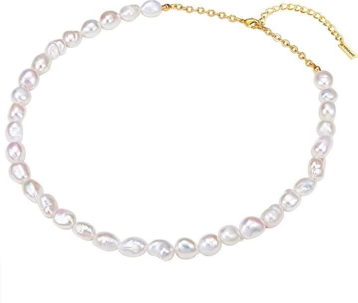 Actual product image Yokoamii Ladies metal freshwater cultured pearl yellow gold 42.0 cm base chain + 5.0 cm extension - 30122 (Metal alloy, 42 - 47 cm)