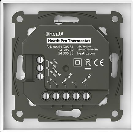 Produktbild Heatit Pro Thermostat (Weiss RAL 9003)