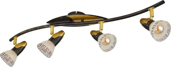 Actual product image Globo Spotlight NOVARA, gold patinated, 5449-4 (E14)