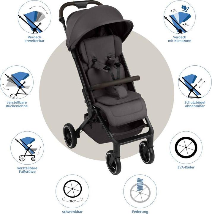 Produktbild ABC Design Ping 3 Trekking Buggy - Reisebuggy ab 6 Monaten bis 22 kg