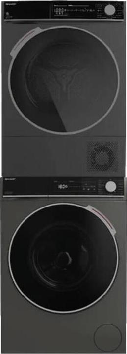 Actual product image Sharp Washing tower 9kg, grey (9 kg, Left)