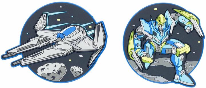 Schneiders Badges Spaceship + Transformers, 2 Stück (Zusätzliche Polsterung)