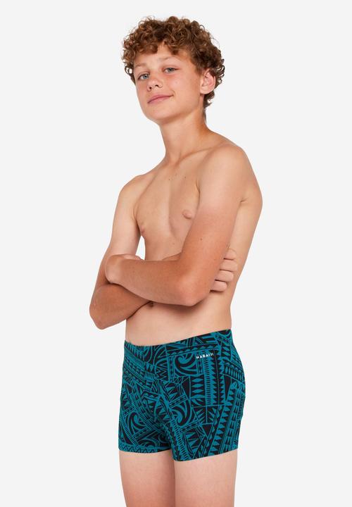 Produktbild Nabaiji Badehose Boxer Jungen - 500 Fitib Fatu grün (10, 11, 12)
