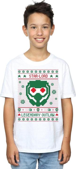 Immagine prodotto Guardians Of The Galaxy Vol. 2 Star Lord Fair Isle Maglietta Ragazzi (152, 158)