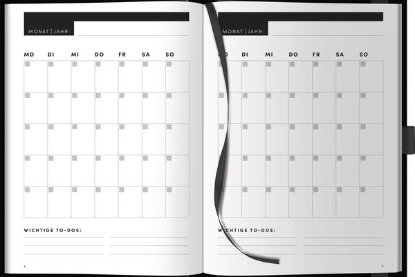 Produktbild Projekt-Meeting Planer Black (A5)