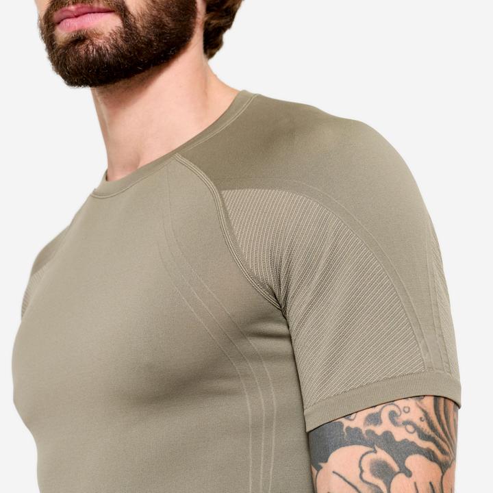 Produktbild Kimjaly T-Shirt Yoga Herren Zweite-Haut-Effekt - kaschmirbeige (M)