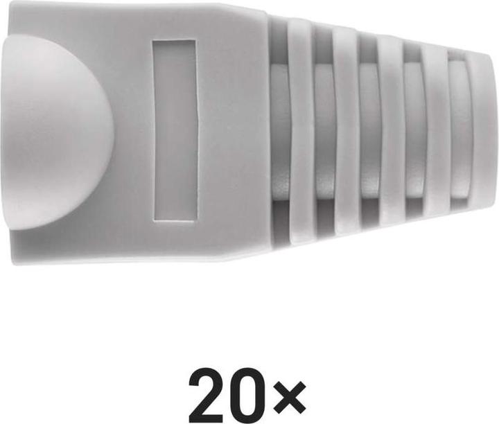 Actual product image Emos Protection for connector RJ45 grey, 20 pcs. (Antenna cable)
