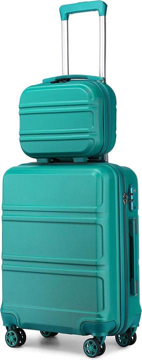 Produktbild Kono 2er Kofferset ABS Hartschalen Tuerkis (38 l, Handgepäck (bis 50l))