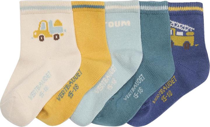 Immagine prodotto Vertbaudet 5er-Pack Baby Socken mit Fahrzeugen (Confezione da 5 pezzi, 18)