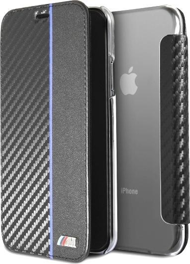 Actual product image BMW Bi-Material Series Carbon Bookcover Case (Apple iPhone X)