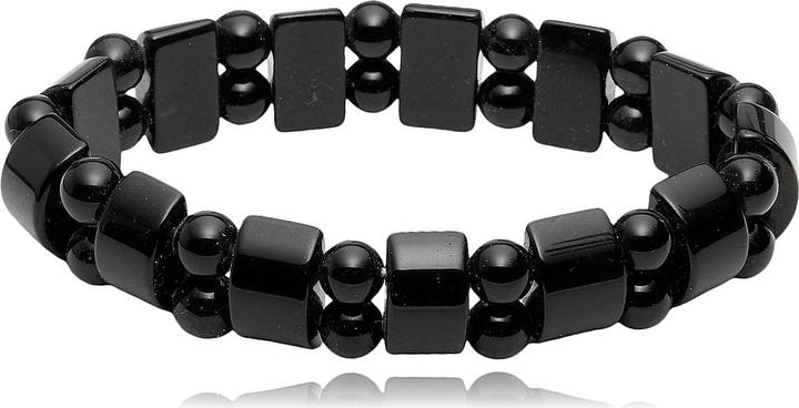 Leyda Onyx Armband (18 cm, Farbstein)