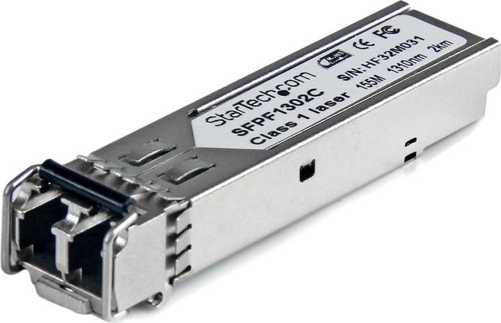 Actual product image StarTech Cisco GLC-FE-100FX compatible 100 Mbps fiber LC SFP transceiver module with DDM MM - Mini-GBIC to...