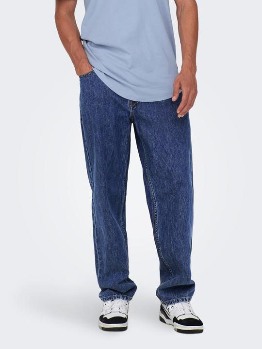 Image du produit Only & Sons ONSFive Jeans loose fit bleu moyen (30)