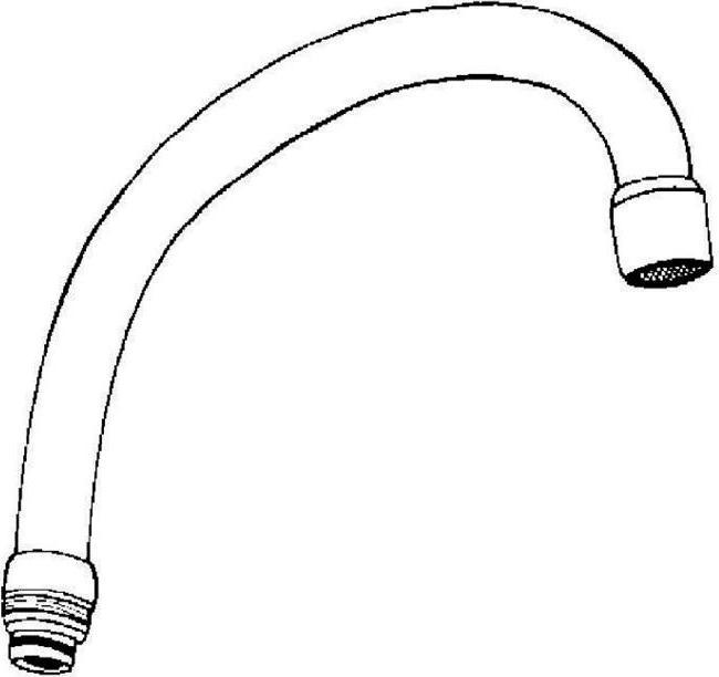 Actual product image Grohe COSTA outlet pipe 140mm 5 pieces chr