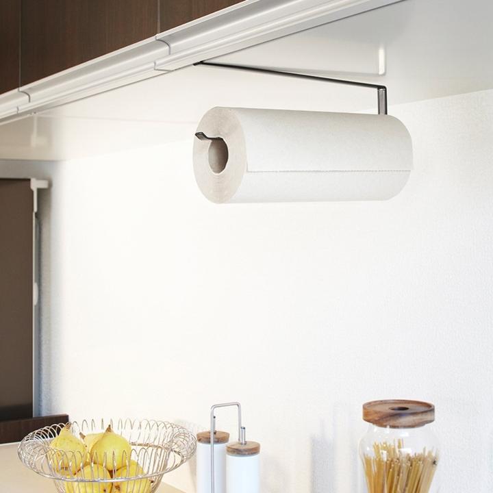 Image du produit Yamazaki Porte-rouleau de cuisine sous étagère TOWER