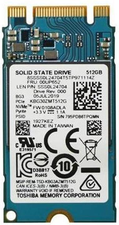 Image du produit Lenovo Hynix BC711 512GB (512 Go, M.2 2242)