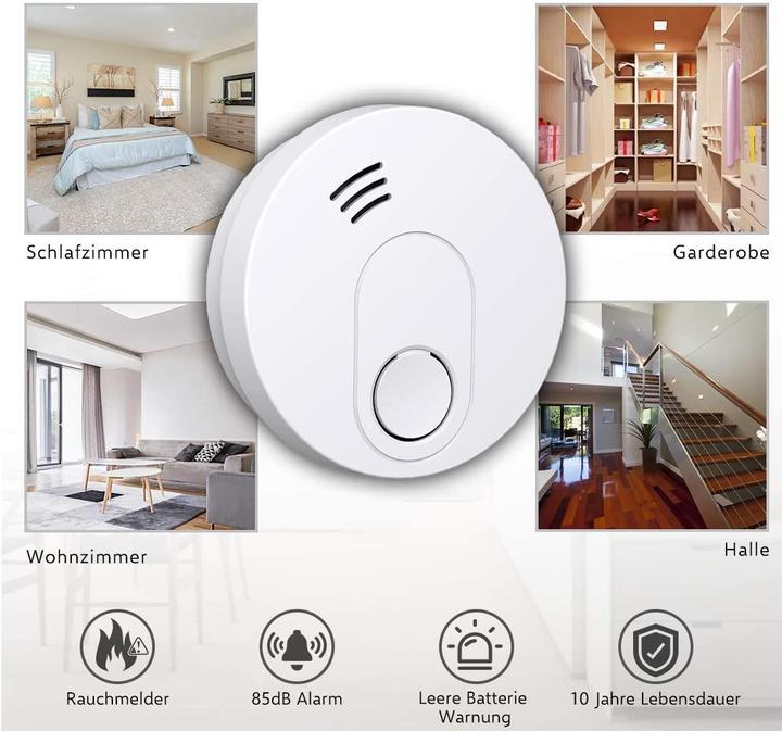 Actual product image Elro FS1510 Smoke detector, 6 pcs., magnetic attachment