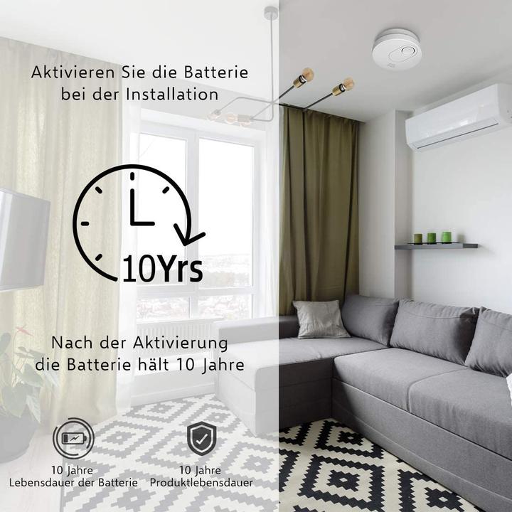Actual product image Elro FS1510 Smoke detector, 6 pcs., magnetic attachment