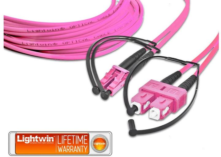 Image du produit Lightwin Câble patch à fibres optiques LC-SC, multimode, OM4, 2m (2 m)