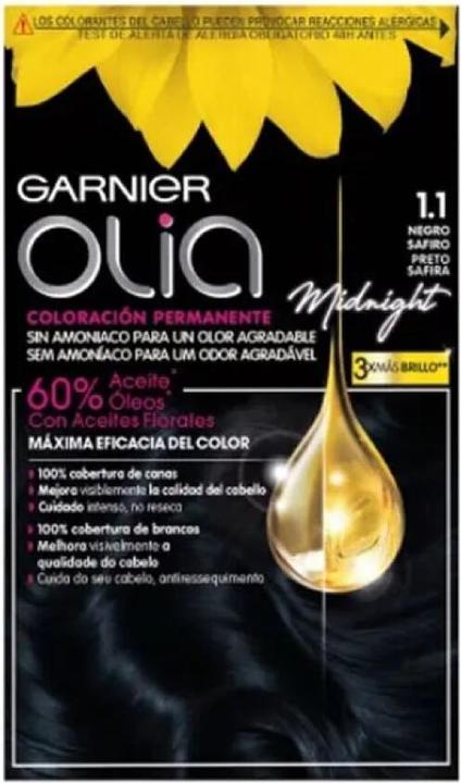 Immagine prodotto Garnier Olia Colore per capelli 1.1 Zaffiro Nero 60 gr (1.1 Zaffiro nero)