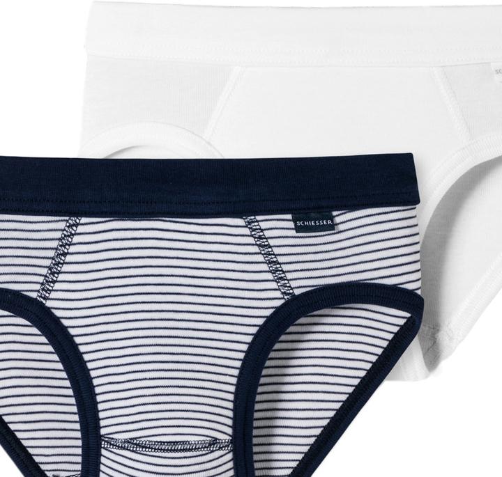 Produktbild Schiesser 6er Pack Kids Boys Feinripp Organic Cotton Sportslip (128, 6er Pack)