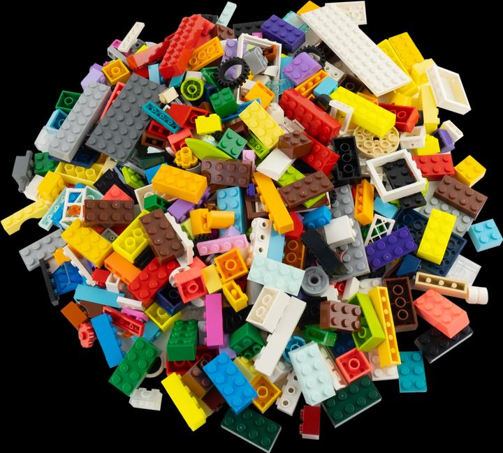 Immagine prodotto LEGO Misto di mattoncini colorati - 1000 gr. - circa 1000 pezzi - Misto di mattoncini colorati - NUOVO (Accessori LEGO)