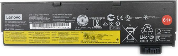 Actual product image Lenovo ThinkPad Battery 61+ (6 Cells, 4400 mAh)