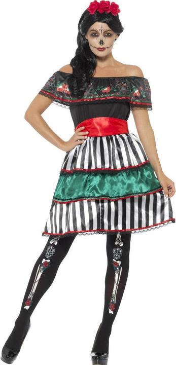Actual product image Smiffys Day of the Dead Senorita Doll Costume (XL)