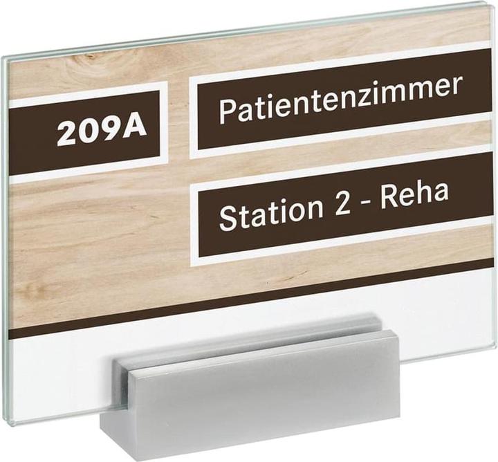Image du produit Moedel MONACO™ door sign, height 105 mm, A6, weight 0.54 kg.