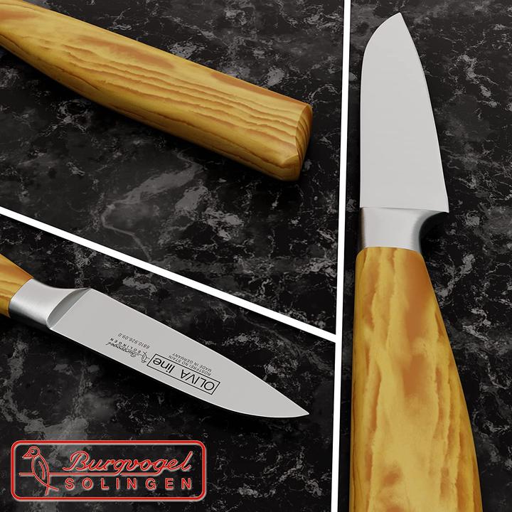 Produktbild Burgvogel Solingen Gemüsemesser 9cm, Oliva Line (9 cm)