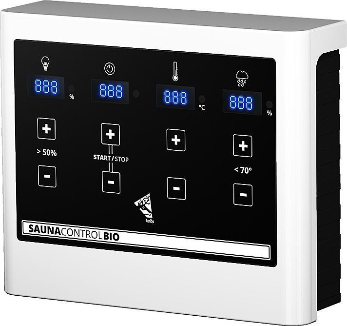 Actual product image Karibu Sauna house Pekka corner entry (9 KW Bio external control)