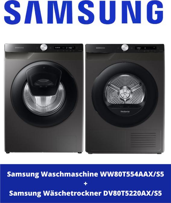 Produktbild Samsung WW80T554AAX/S5 WW5500 (8 kg, Links)