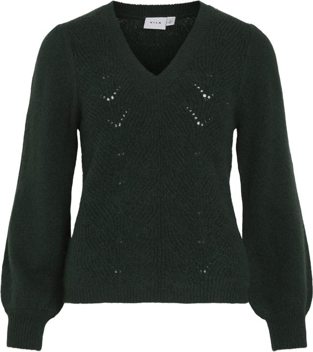 Vila V-Ausschnitt Strickpullover (L)
