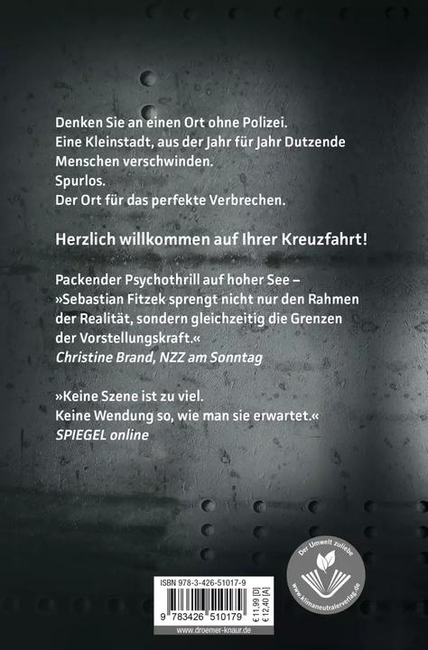 Produktbild Passagier 23 (Deutsch, Sebastian Fitzek, 2015)