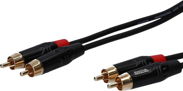 Actual product image Enova Cinch cable RCA, red/black, 7m, stereo (7 m, Cinch)