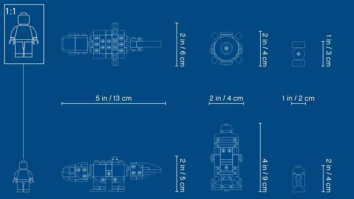 Actual product image LEGO Microfighters Escape POD vs. Dewback (75228, LEGO Star Wars)
