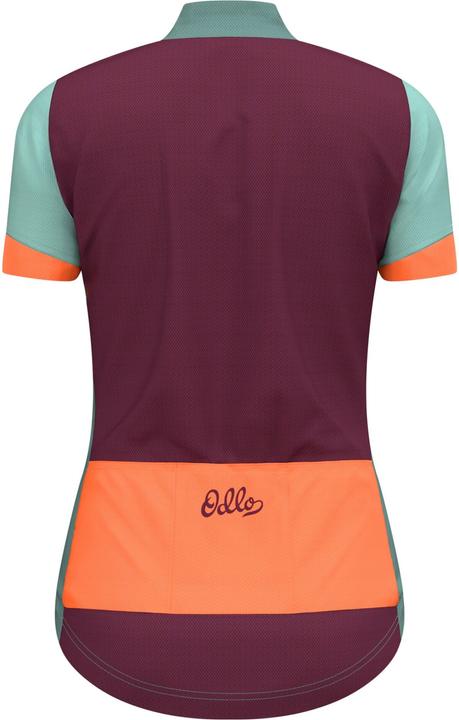 Actual product image Odlo T-shirt s/u collar s/s full zip ESSENTIAL PRINT (L)