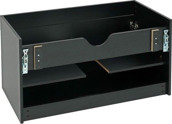 Actual product image Mendler Washbasin base cabinet, washbasin base cabinet bathroom furniture, high gloss 90cm sch