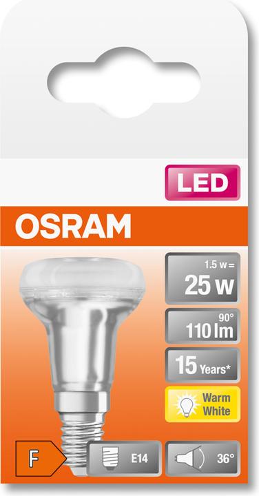 Actual product image Osram Star R39 (E14, 25 W, 110 lm, 1 x, F)